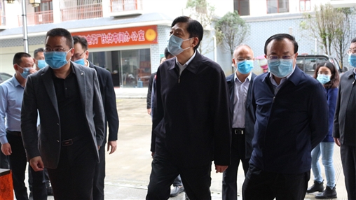 廣西壯族自治區(qū)黨委副書記孫大偉蒞臨百裕集團環(huán)江扶貧車間指導工作